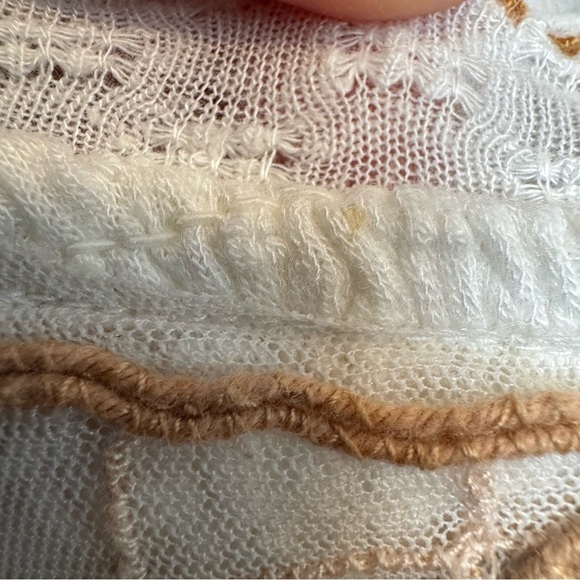 Free People Embroidered White Blouse Size XS - Picture 5 of 7